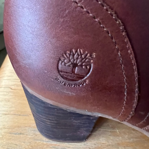 Timberland Earthkeeper Women’s Trenton Brown Leather Ankle Booties size 9.5 - Picture 6 of 9